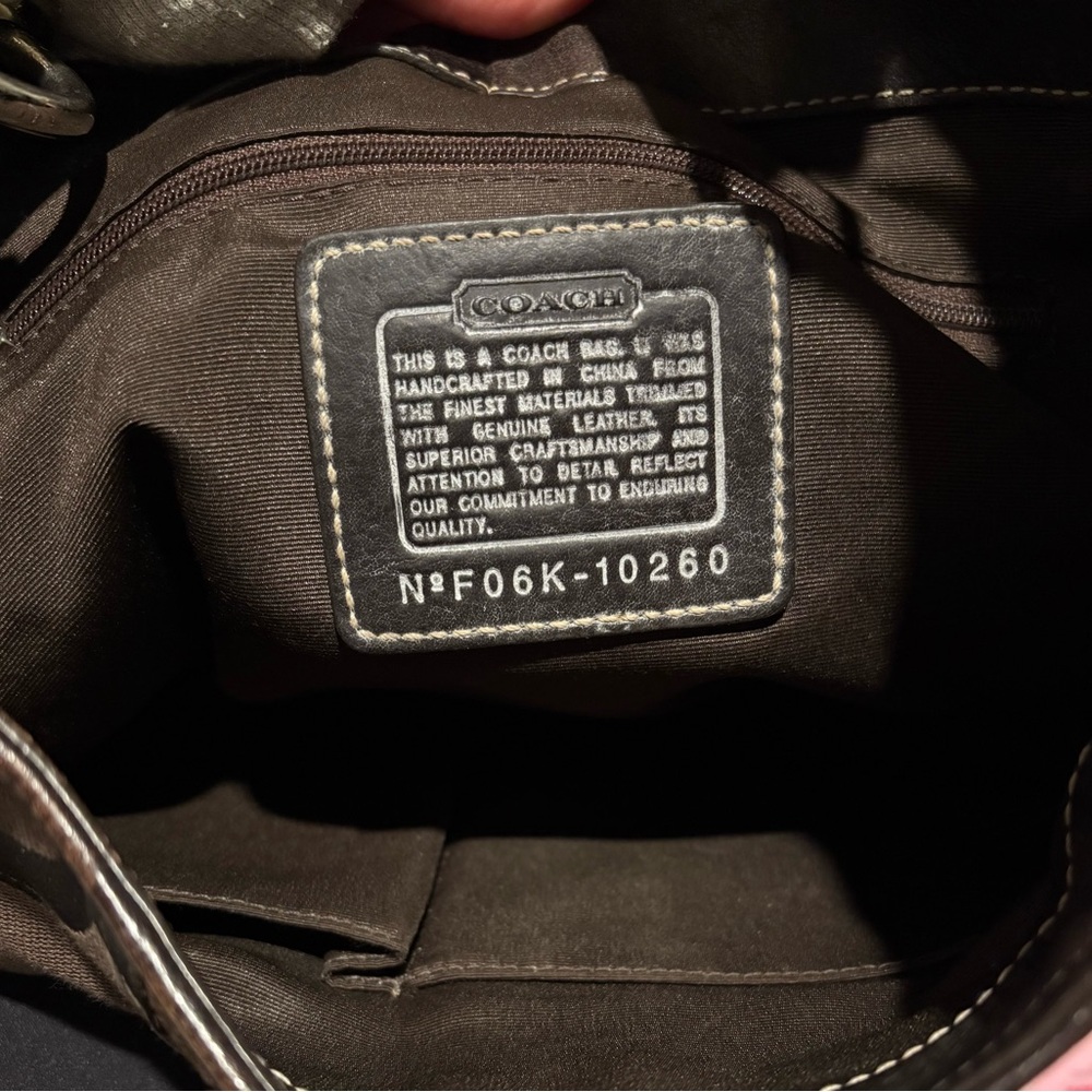Coach Python Hampton Shoulder Bag - Picture 3 of 4
